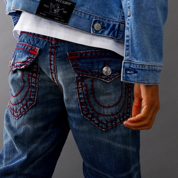 RARE True Religion Red Stitch Bandana - Picture 1 of 10